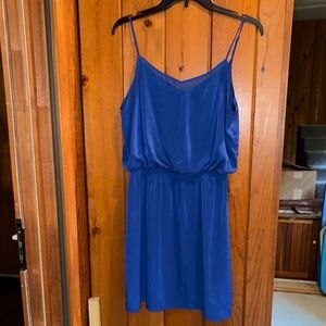 Elegant Blue Sleeveless Dress